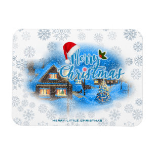 Magical Christmas Village Magnet