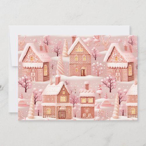 Magical Christmas Village Personalized Holiday Card