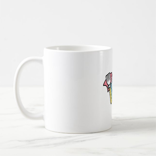 Magical Chubby Bird Hilda Super - Devil Bird Coffee Mug (Left)