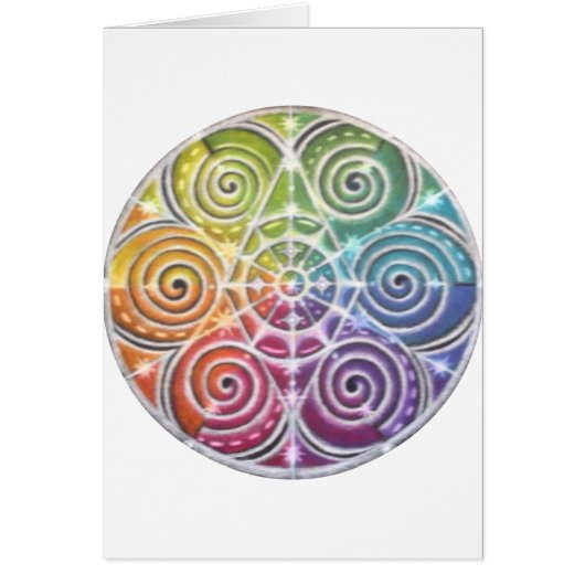 Magical Color Wheel Mandala Cards (Front)