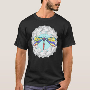 Magical Colorful Dragonfly Mandala 1 T-Shirt
