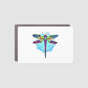 Magical Colorful Dragonfly Mandala Car Magnet