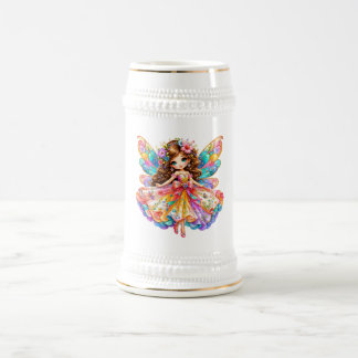 Magical Colorful Fairy Digital Clipart - Cute Fant Beer Stein