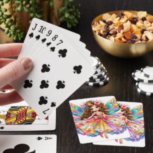 Magical Colorful Fairy Digital Clipart - Cute Fant Poker Cards