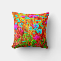 Magical Colorful Flowering Meadow Pop Art