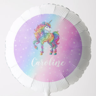 Magical colorful unicorn balloon