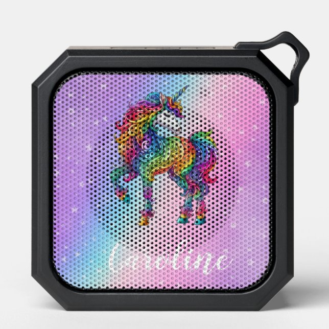 Magical colorful unicorn  bluetooth speaker (Front)