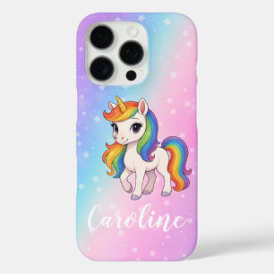 Magical colorful unicorn iPhone 16 pro case