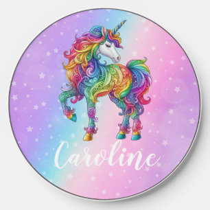 Magical colorful unicorn  wireless charger 