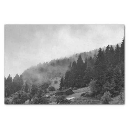 Magical cool nature in fog tissue paper