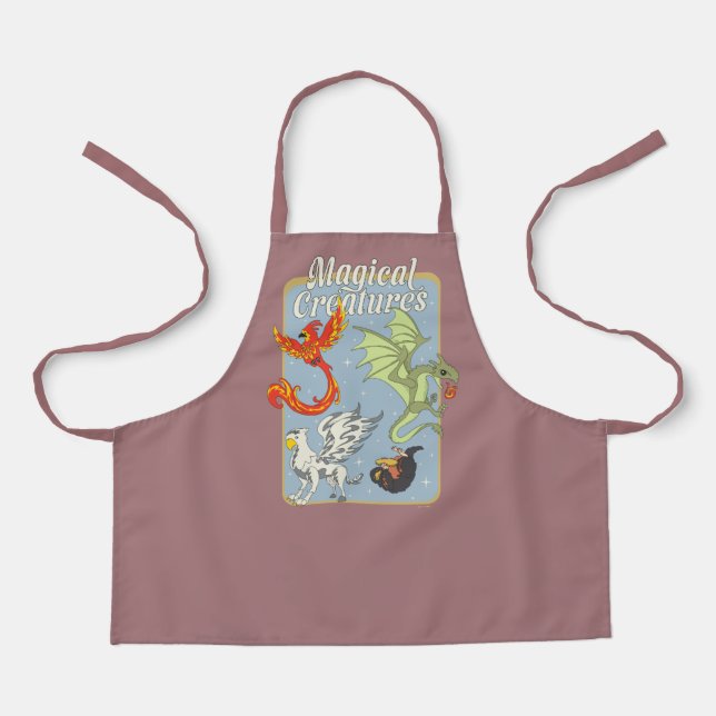 Magical Creatures Vintage Graphic Apron (Front)