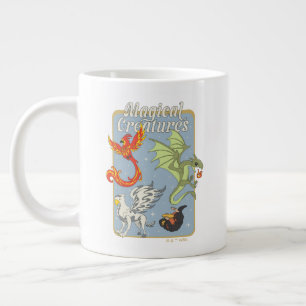Magical Creatures Vintage Graphic Giant Coffee Mug