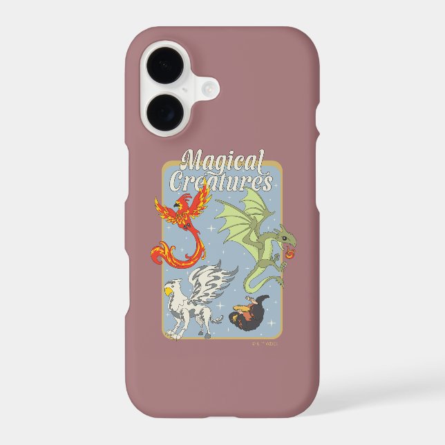Magical Creatures Vintage Graphic iPhone Case (Back)