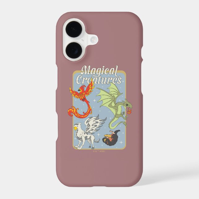 Magical Creatures Vintage Graphic Iphone Case (Back)