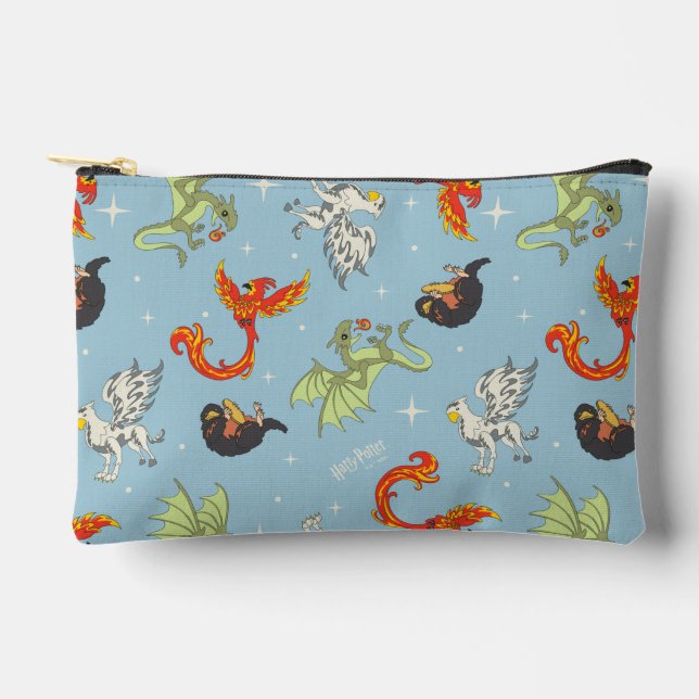 Magical Creatures Vintage Pattern Accessory Pouch (Front)