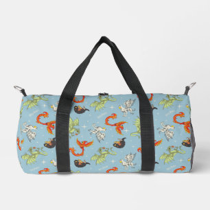 Magical Creatures Vintage Pattern Duffle Bag