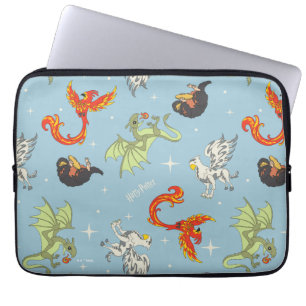 Magical Creatures Vintage Pattern Laptop Sleeve
