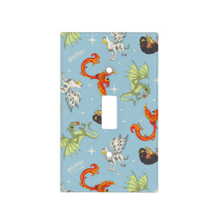 Magical Creatures Vintage Pattern Light Switch Cover
