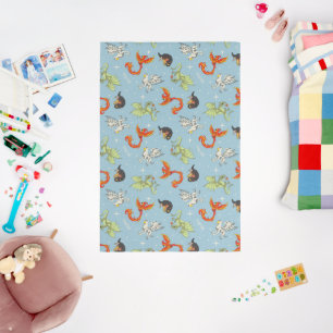 Magical Creatures Vintage Pattern Rug