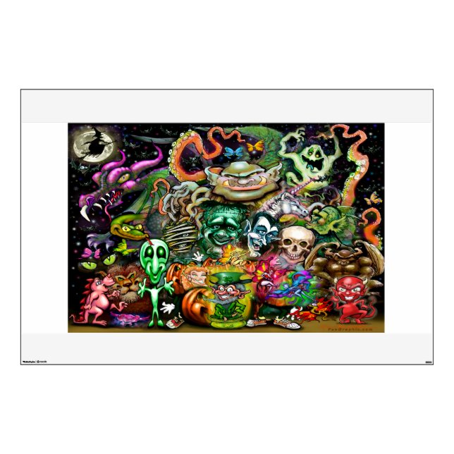 Magical Creatures Wall Sticker (Front)