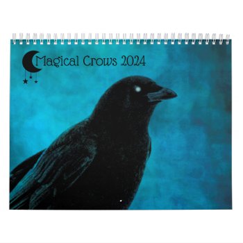 Magical Crows 2024 Calendar by Gothicolors at Zazzle