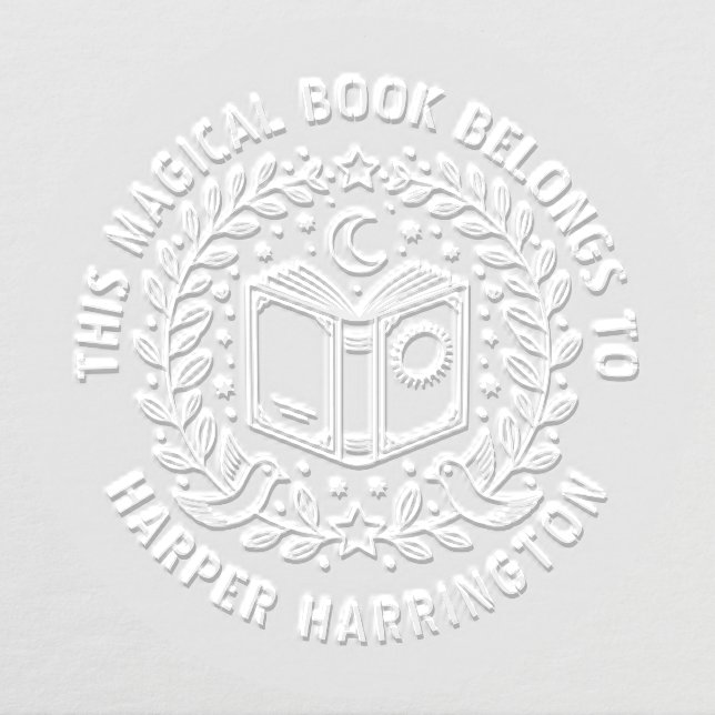 Magical Custom Book Library Embosser (Design)