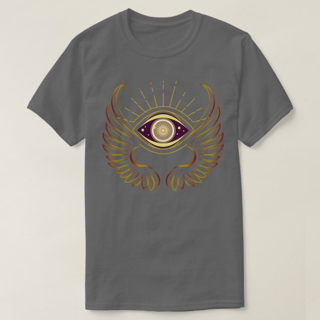 Magical Dark Eye of Animus Occult Symbol T-Shirt (Design Front)