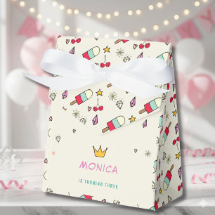 Magical day cats rabbits unicorns kids birthday favor boxes