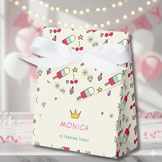 Magical day cats rabbits unicorns kids birthday favor boxes (Creator Uploaded)