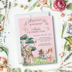 Magical Day Thumbelina FairyTale  Invitation