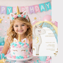 Magical Day Unicorn Girl Birthday Party