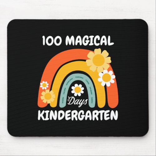 Magical Days Design 100th Day Of Kindergarten For  Mouse Pad