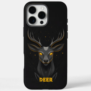 Magical Deer Black iPhone 16 Pro Max Case