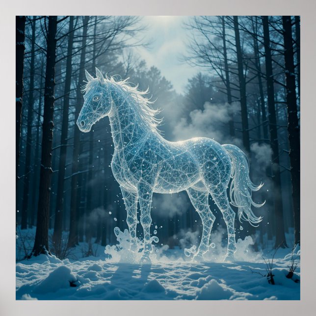 Magical Digital Horse Poster (Front)