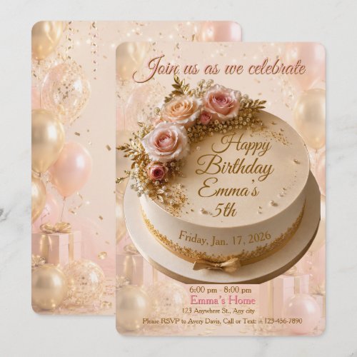Magical Disney Princess Birthday Card for Girls