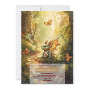 Magical Dragon Baby Shower Invitation