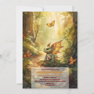Magical Dragon Baby Shower Invitation