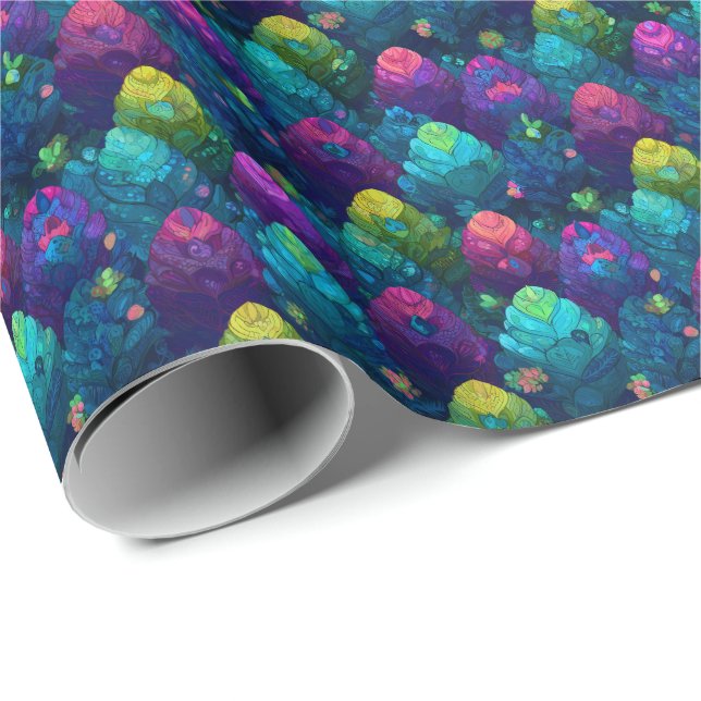 Magical Dragon Eggs D&D Fantasy Creature Wrapping Paper (Roll Corner)