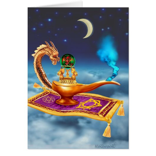 Magical Dragon Lamp Cards (Front)