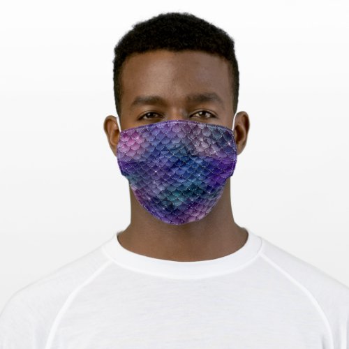 Magical Dragon Scales Pattern Adult Cloth Face Mask
