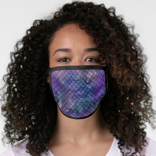 Magical Dragon Scales Pattern Face Mask