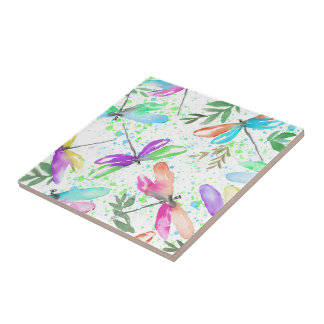 Magical Dragonflies 1. Ceramic Tile