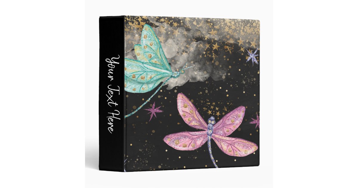 Magical Dragonflies Binder Zazzle