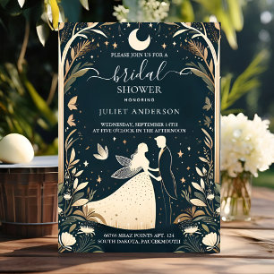 Magical Dream Mystical Stars Moon Bridal Shower Invitation