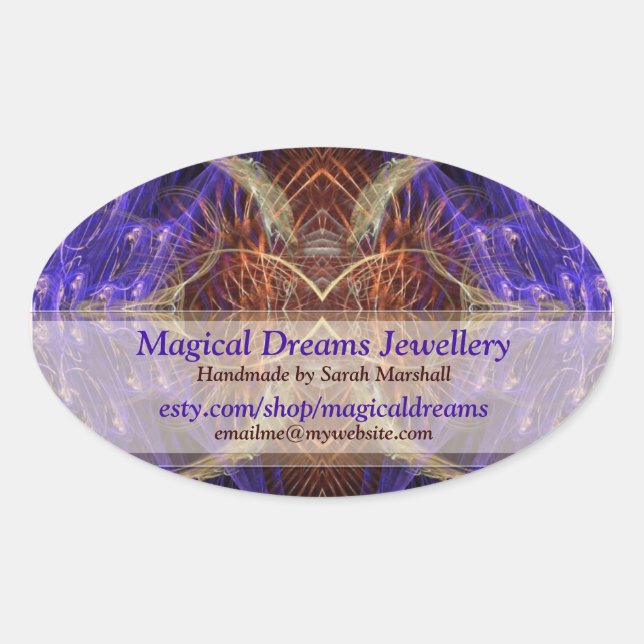 Magical Dreams Artistic Shop Label Sticker (Front)