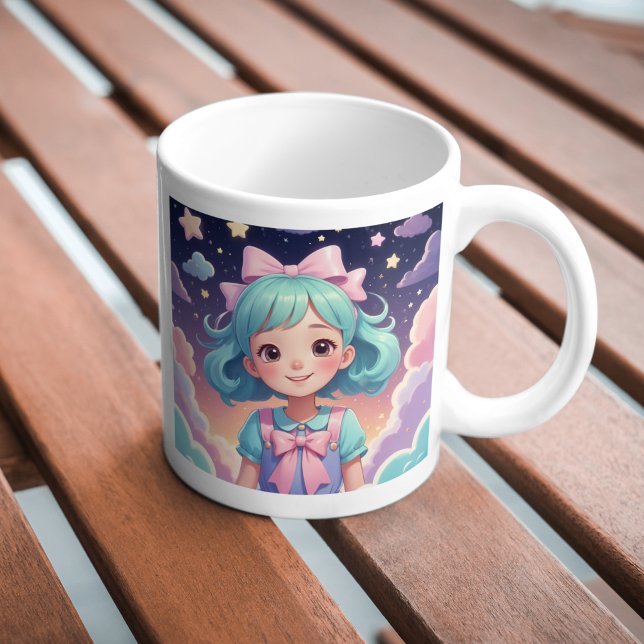 Magical Dreamy Girl Mug – Cute Pastel C Mug, 11 oz (Creator Uploaded)