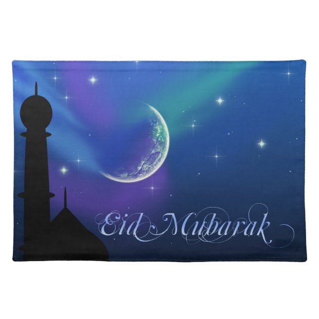 Magical Eid Night - Islamic Greeting Placemat (Front)