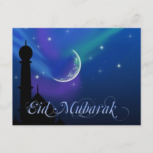 Magical Eid Night _ Islamic Greeting Postcard