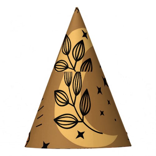 Magical Elements Enchanting Seamless Pattern Party Hat