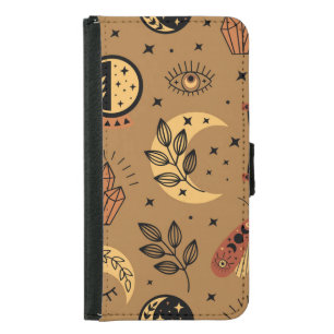Magical Elements: Enchanting Seamless Pattern Samsung Galaxy S5 Wallet Case